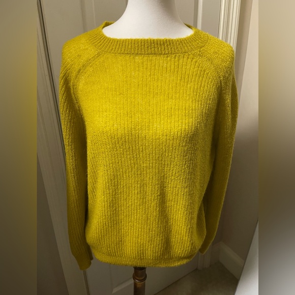 MANGO YELLOW KNIT SWEATER - Picture 1 of 1